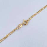 Figaro Chain 3.85gr / 61cm / 2.4mm Yellow Gold +0 18K &