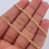 Figaro Chain 3.85gr / 61cm / 2.4mm Yellow Gold +0 18K &