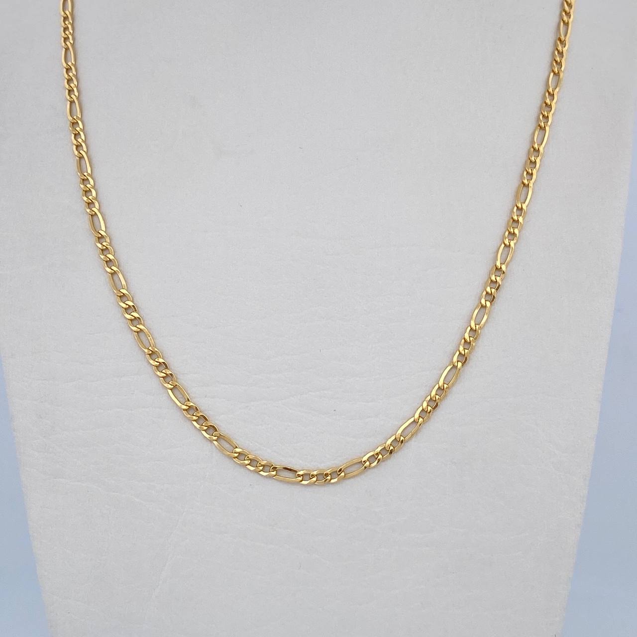 Figaro Chain 3.85gr / 61cm / 2.4mm Yellow Gold +0 18K &