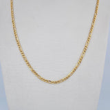 Figaro Chain 3.85gr / 61cm / 2.4mm Yellow Gold +0 18K &