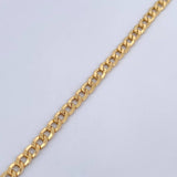 Cuban Links Bracelet 3.9gr / 18.5cm / 3.7mm Yellow Gold +0 18K &