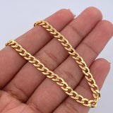 Pulso Cubano 3.95gr / 18.8cm / 3.7mm Oro Amarillo +0 18K $