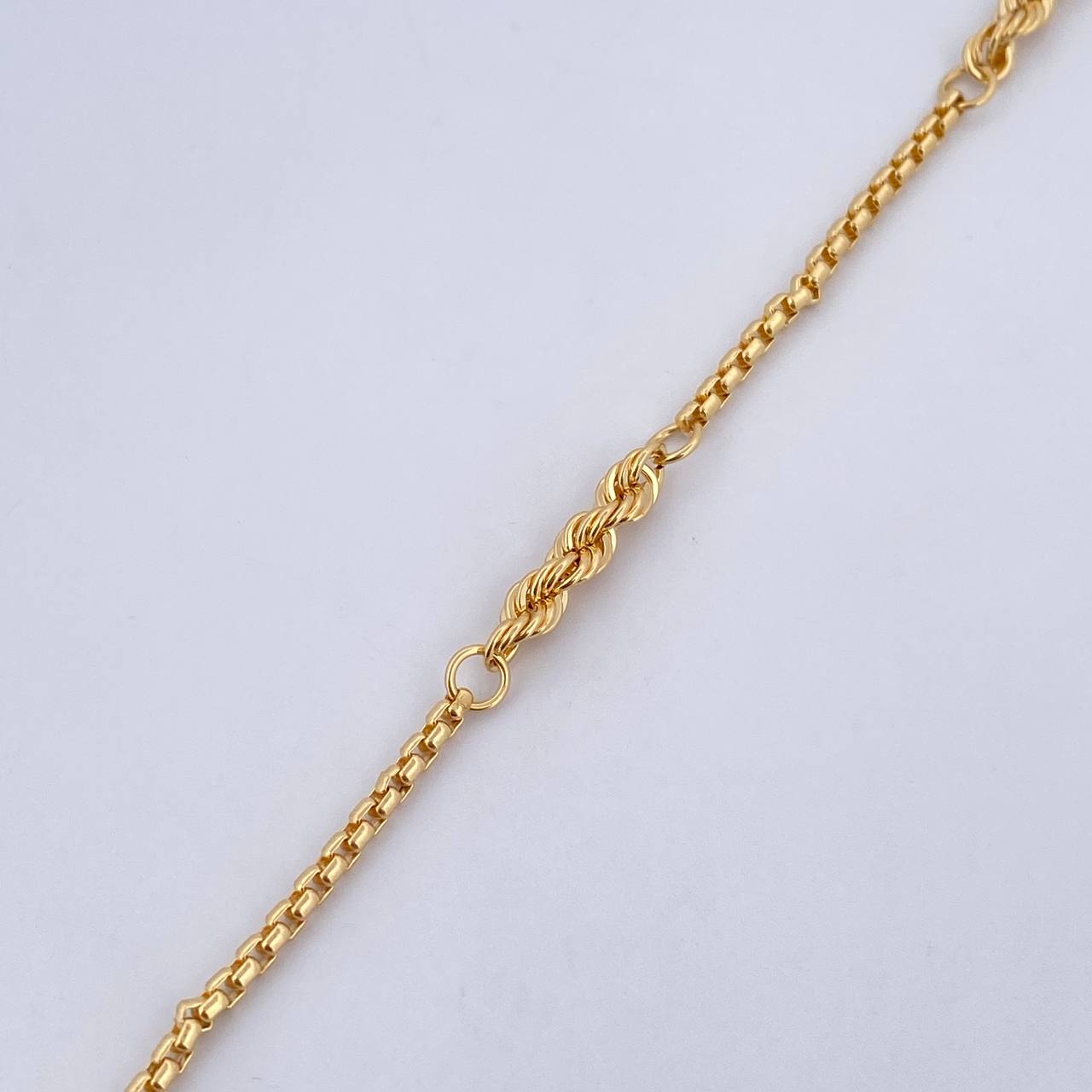 Rope Bracelet Venetian 2.4gr / 19cm / 3mm Yellow Gold +3 18K &