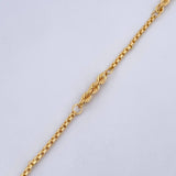 Rope Bracelet Venetian 2.4gr / 19cm / 3mm Yellow Gold +3 18K &