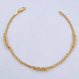 Rope Bracelet Venetian 2.4gr / 19cm / 3mm Yellow Gold +3 18K &