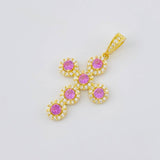 Pendant Dense Cross 4 g / 1 1/2 in 18K Yellow Gold