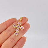 Pendant Dense Cross 4 g / 1 1/2 in 18K Yellow Gold