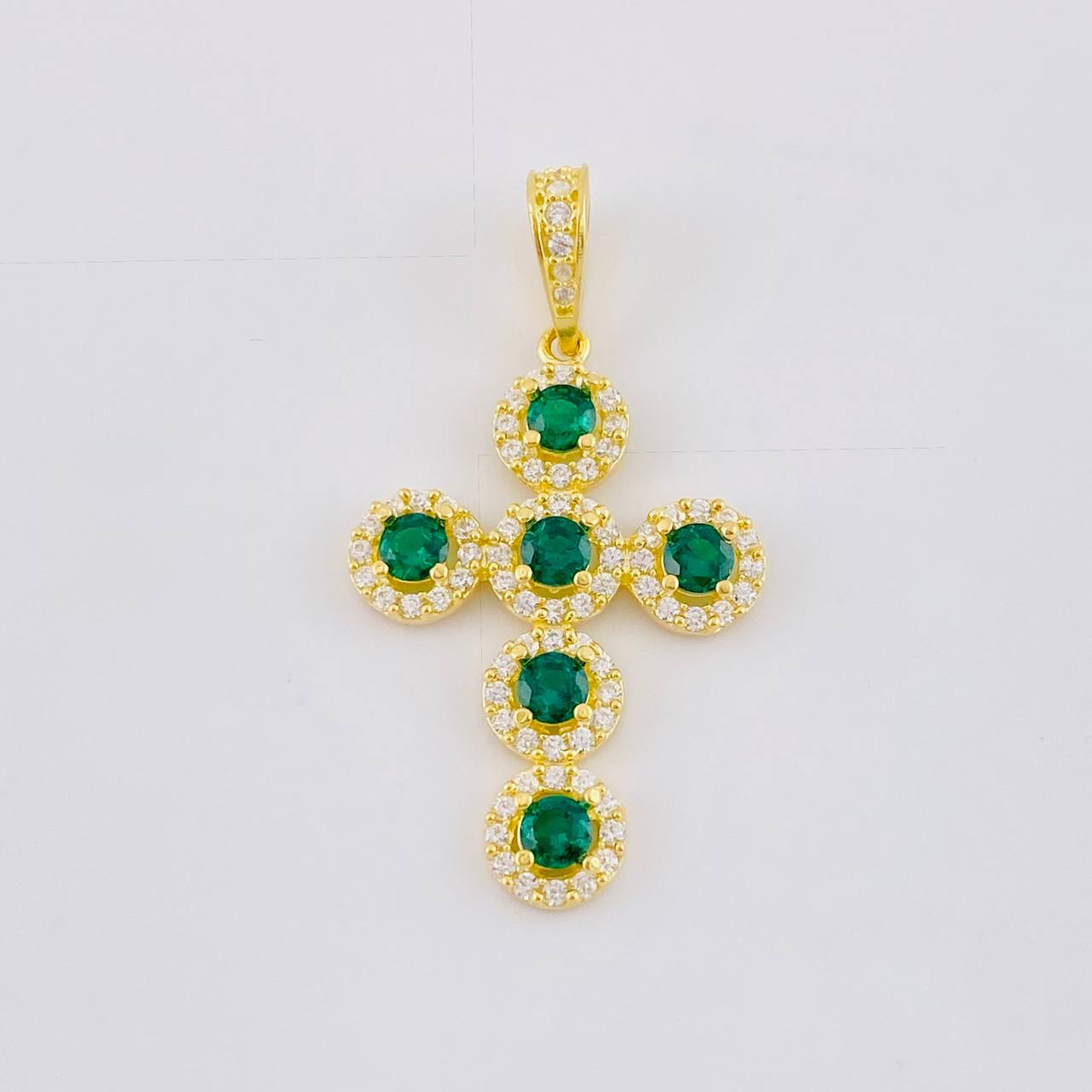 Pendant Dense Cross 3.95 g / 1 1/2 in 18K Yellow Gold