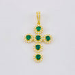 Pendant Dense Cross 3.95 g / 1 1/2 in 18K Yellow Gold
