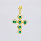 Pendant Dense Cross 3.85 g / 1 1/2 in 18K Yellow Gold