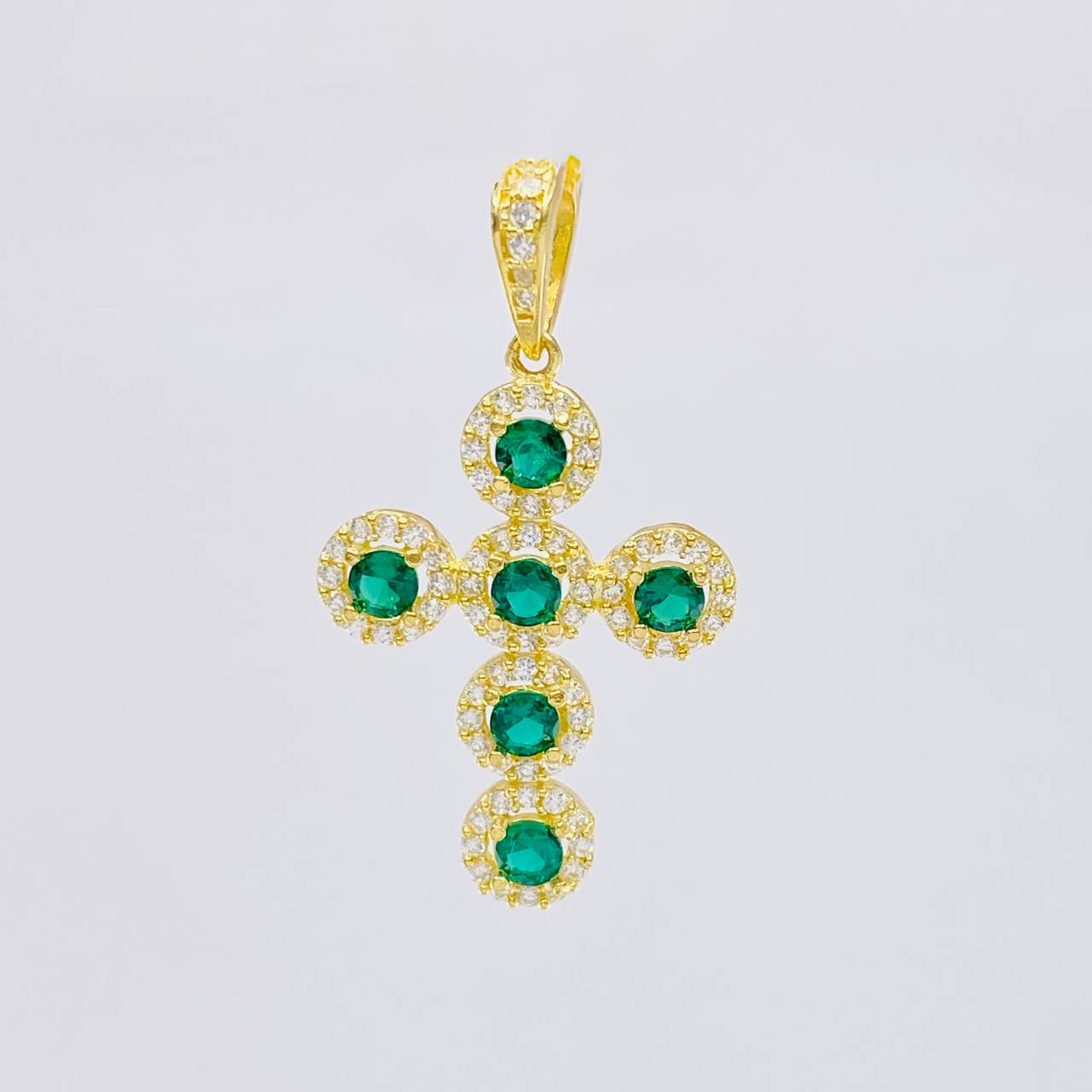 Pendant Dense Cross 3.85 g / 1 1/2 in 18K Yellow Gold