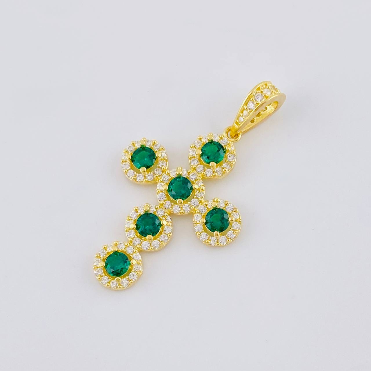 Pendant Dense Cross 3.85 g / 1 1/2 in 18K Yellow Gold