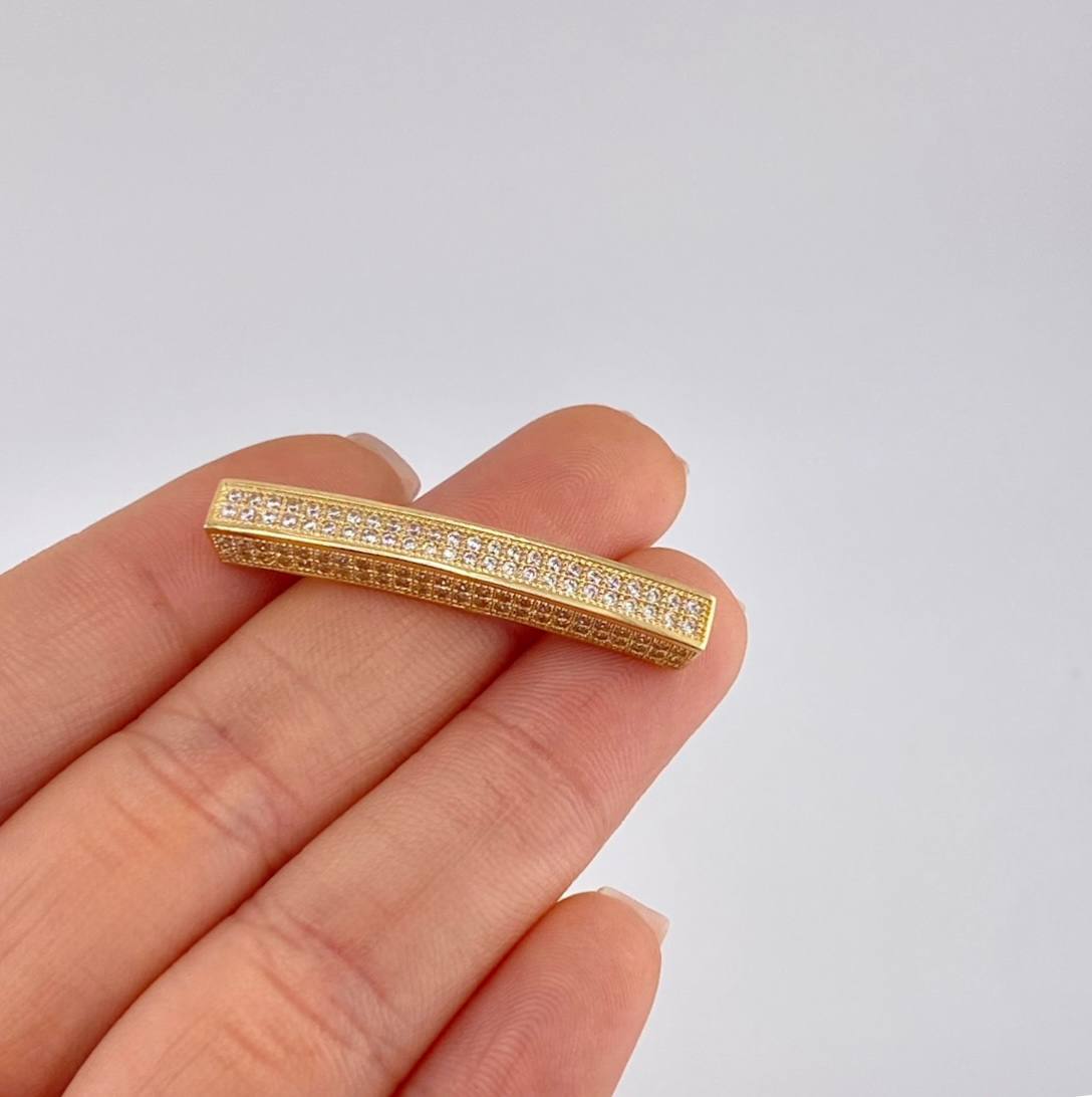 Herraje Barra 5.35 g / 1 1/2 in Oro Amarillo 18K