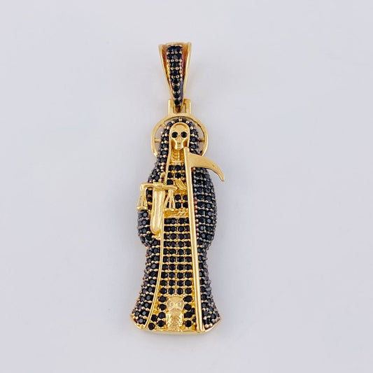 Dije Santa Muerte 7.05 g / 1 3/4 in Oro Amarillo 18K