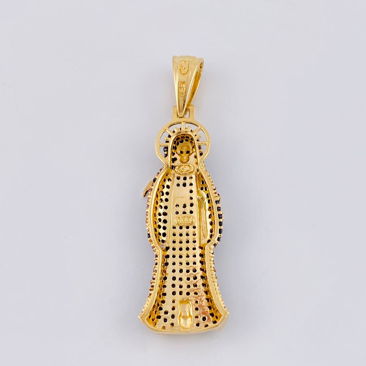 Dije Santa Muerte 7.05 g / 1 3/4 in Oro Amarillo 18K