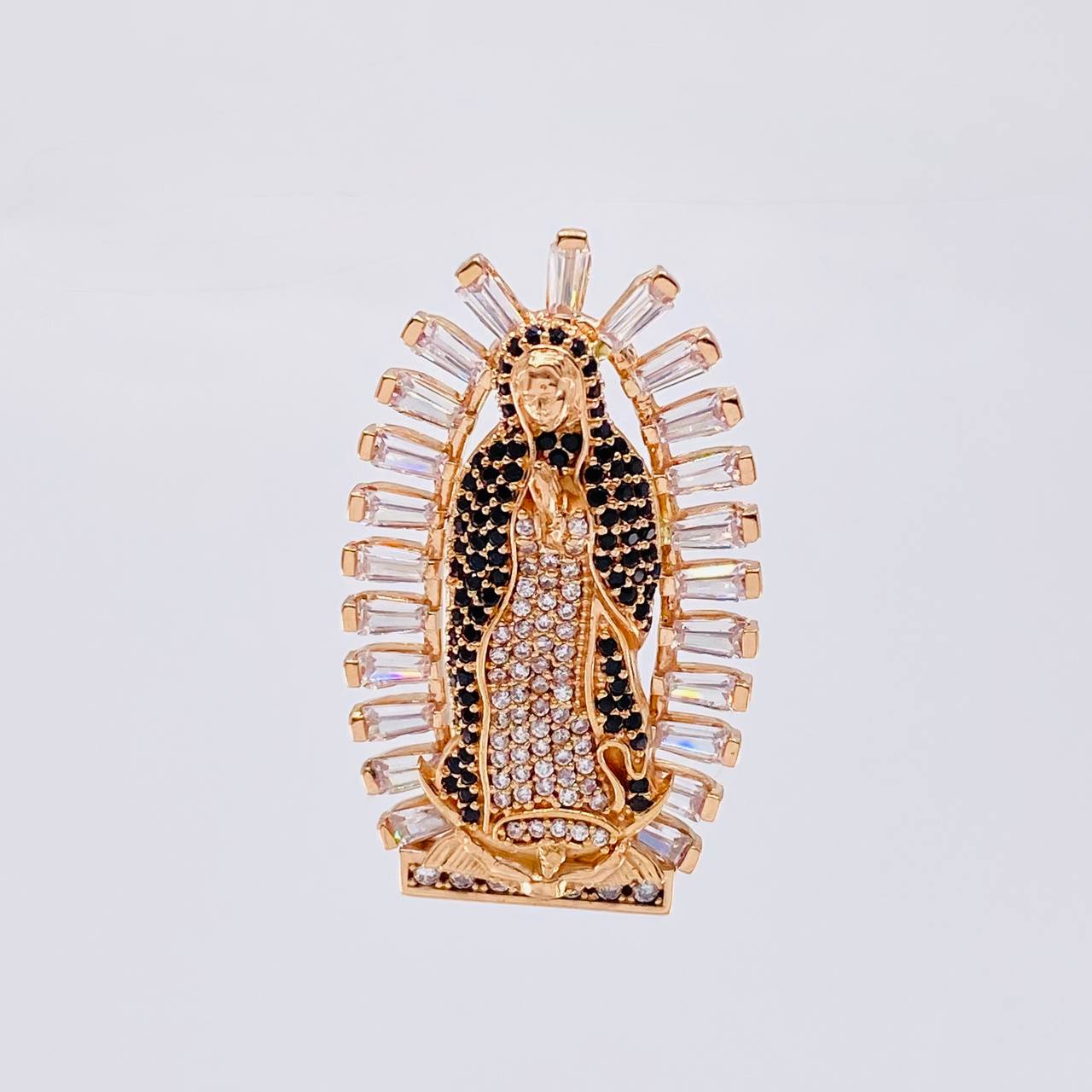 Pendant Virgin of Guadalupe 10.95 g / 1 1/2 in 18K Rose Gold