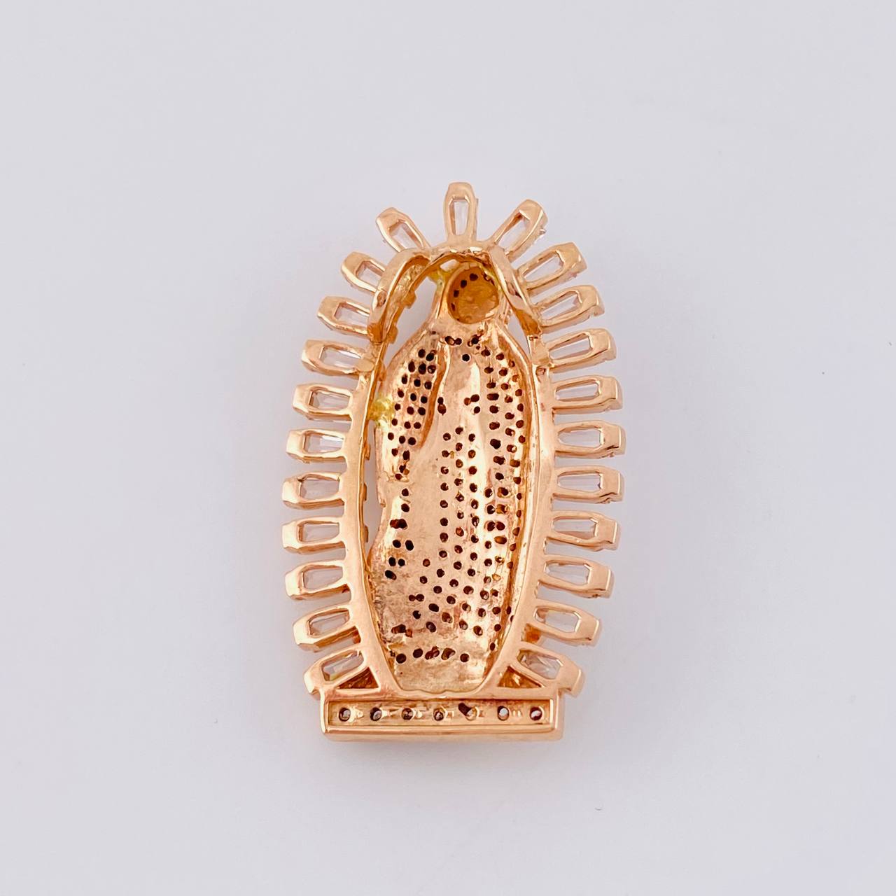 Pendant Virgin of Guadalupe 10.95 g / 1 1/2 in 18K Rose Gold