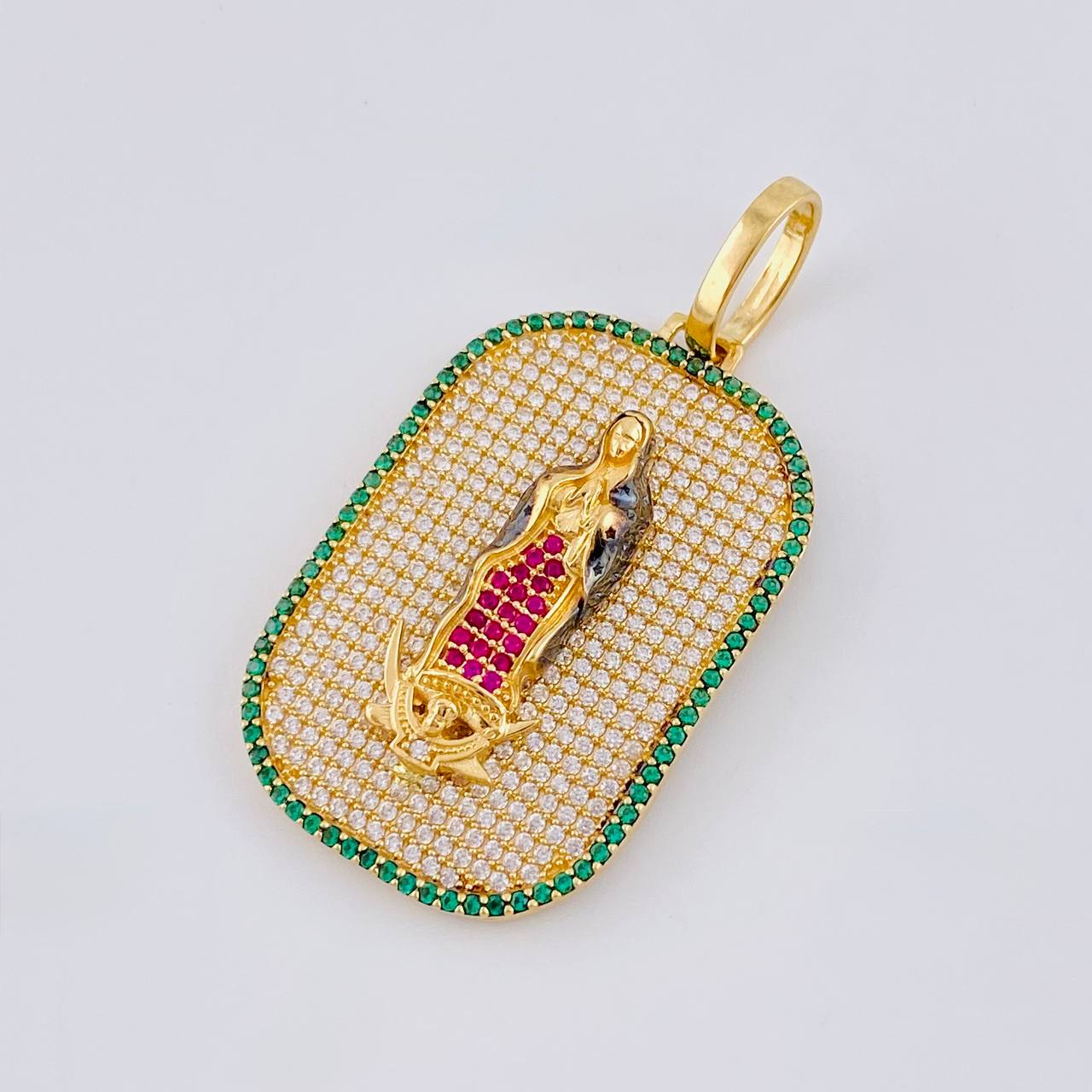Pendant Plaque Virgin Guadalupe 9.75 g / 1 3/4 in 18K Yellow Gold