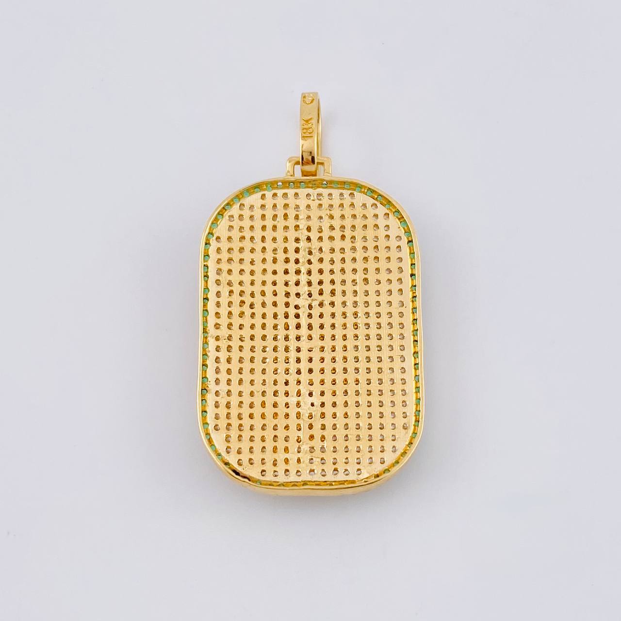 Pendant Plaque Virgin Guadalupe 9.75 g / 1 3/4 in 18K Yellow Gold