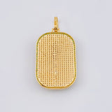 Pendant Plaque Virgin Guadalupe 9.75 g / 1 3/4 in 18K Yellow Gold