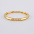 Dense Uneven Ring 1.25 g / T6 1/4 Yellow Gold 18K