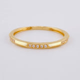Dense Uneven Ring 1.25 g / T6 1/4 Yellow Gold 18K