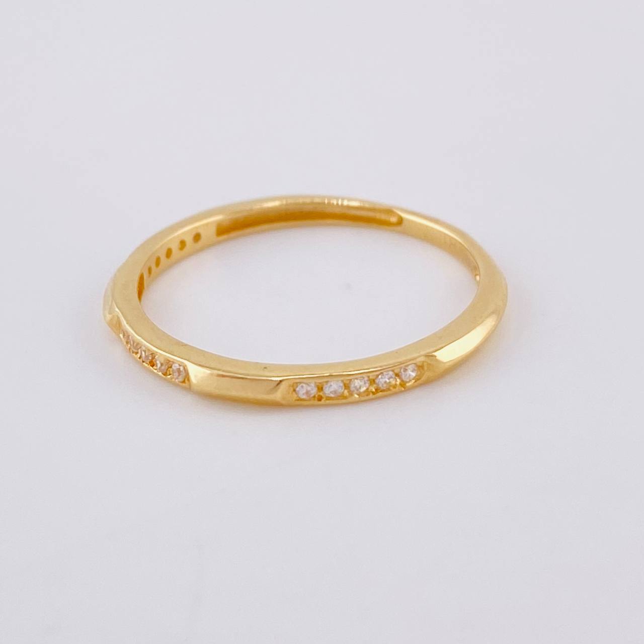 Dense Uneven Ring 1.25 g / T6 1/4 Yellow Gold 18K
