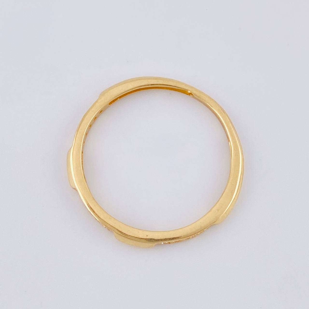 Dense Levels Ring 1.35 g / T7 1/4 Yellow Gold 18K