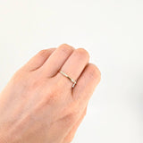 Dense Uneven Ring 1.25 g / T6 1/4 Yellow Gold 18K