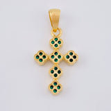 Dije Cruz Trebol 3.15 g / 1 1/4 in Oro Amarillo 18K