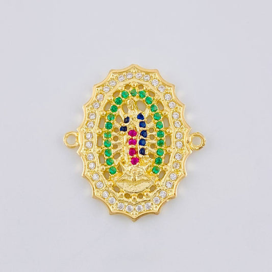 Charm Virgin Guadalupe 3.3 g / 3/4 in Yellow Gold 18K