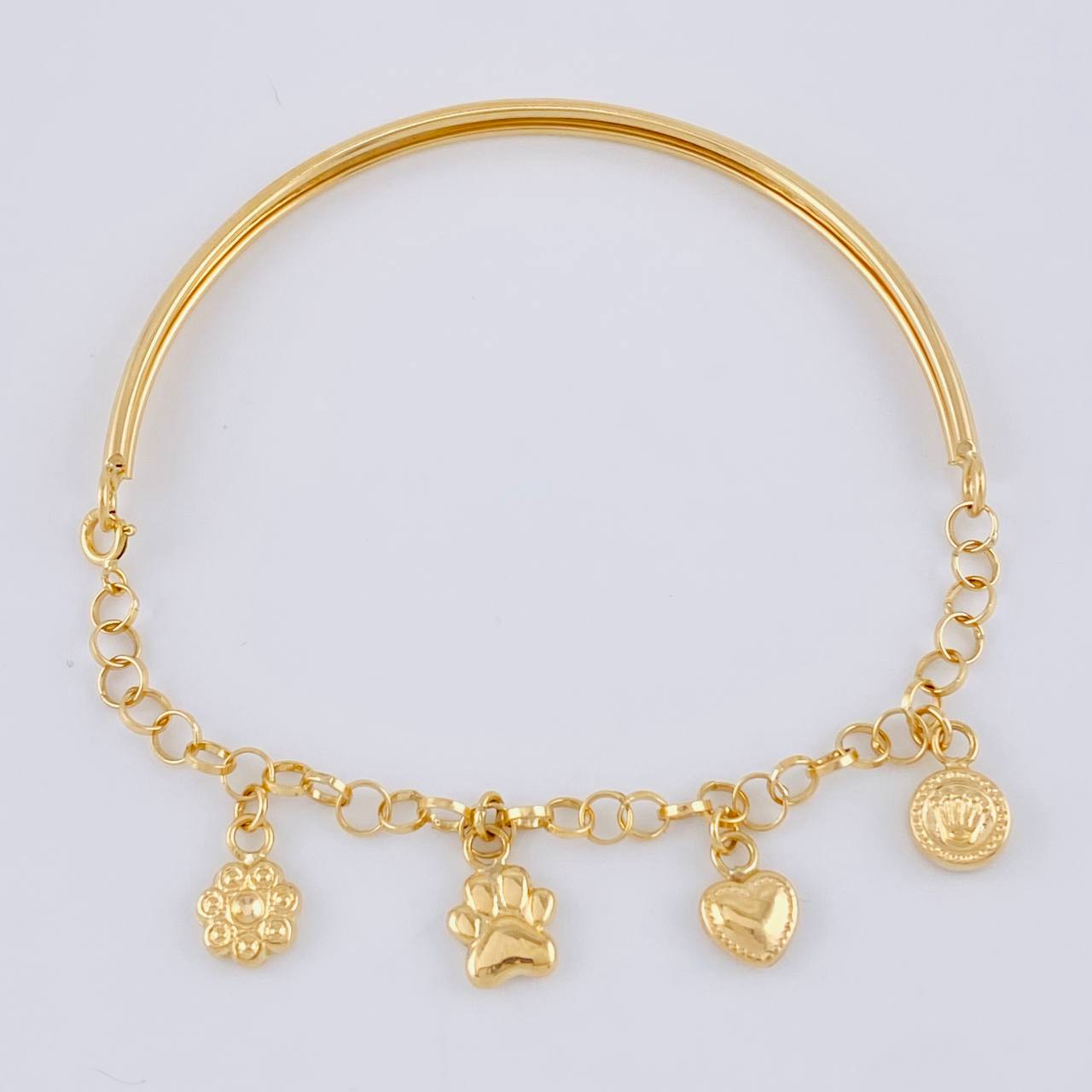 Bracelet Roll On Casandra 4.55 g / 7 in / 3.3 mm Yellow Gold 18K