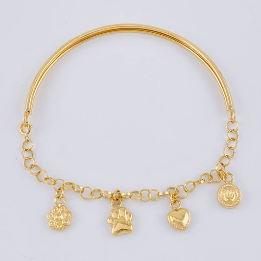 Pulso Roll On Casandra 4.55 g / 7 in / 3.3 mm Oro Amarillo 18K