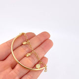 Bracelet Roll On Casandra 4.55 g / 7 in / 3.3 mm Yellow Gold 18K