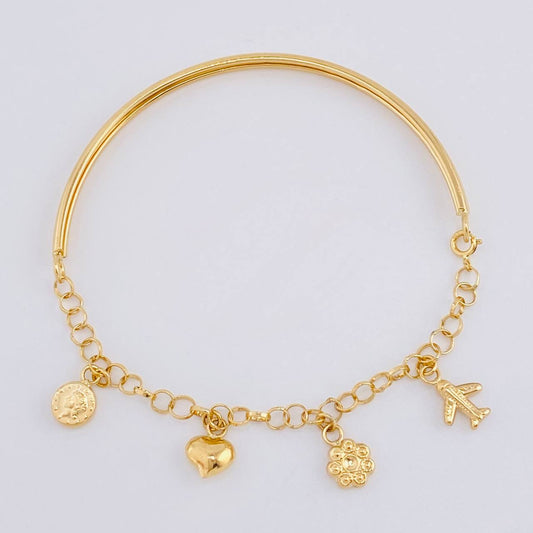 Bracelet Roll On Casandra 4.5 g / 7 in / 3.3 mm Yellow Gold 18K
