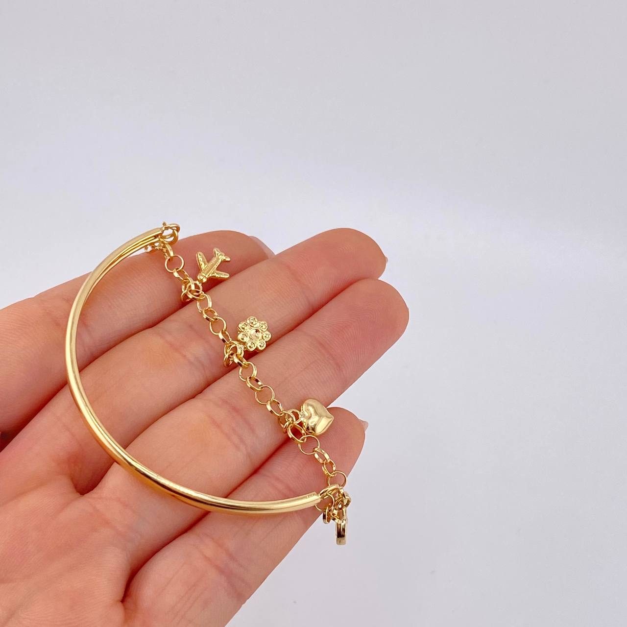Pulso Roll On Casandra 4.5 g / 7 in / 3.3 mm Oro Amarillo 18K