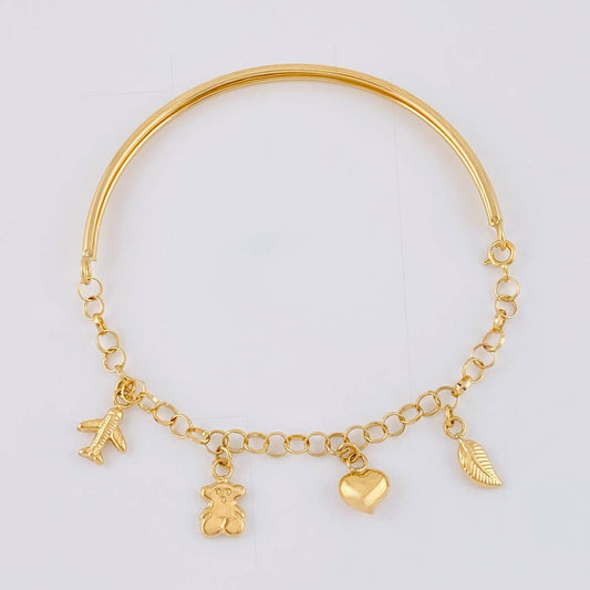 Pulso Roll On Casandra 4.4 g / 7 in / 3.3 mm Oro Amarillo 18K