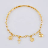 Bracelet Roll On Casandra 4.55 g / 7 in / 3.3 mm Yellow Gold 18K