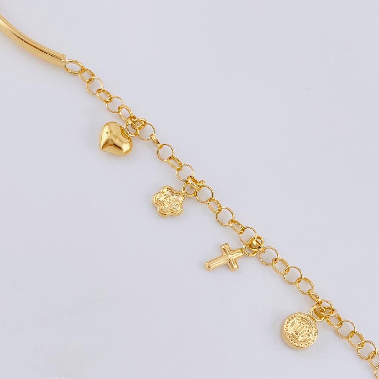 Bracelet Roll On Casandra 4.55 g / 7 in / 3.3 mm Yellow Gold 18K
