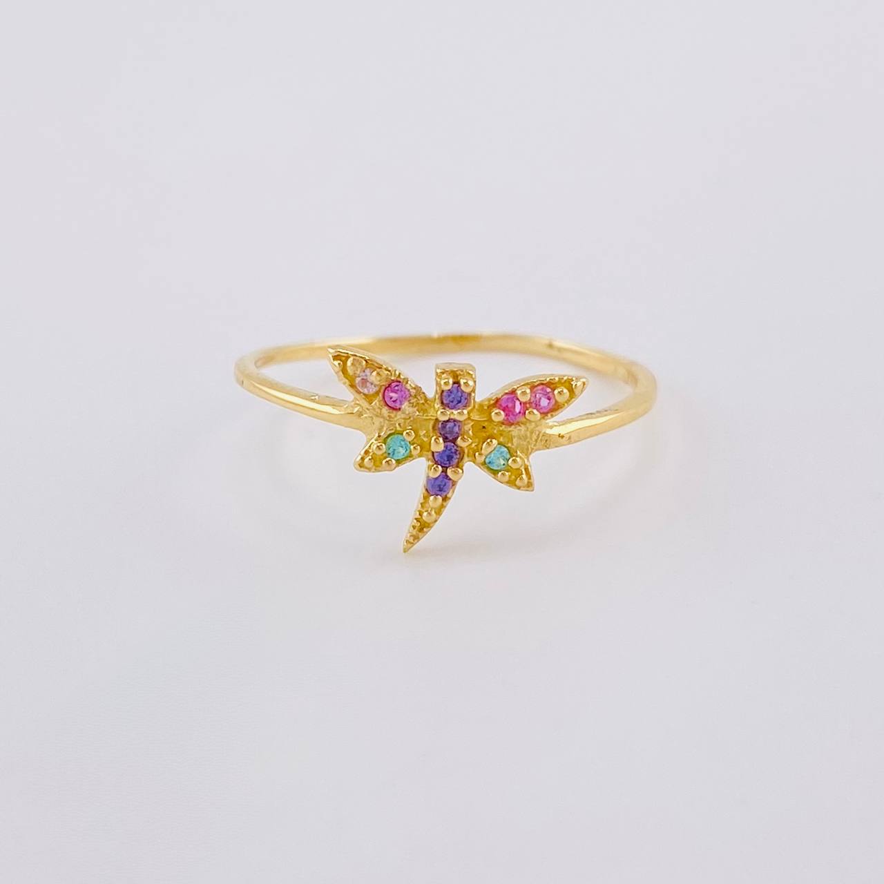 Dragonfly Ring 1 g / T6 Yellow Gold 18K