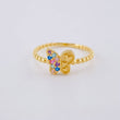 Matte Butterfly Ring 1.45 g / T6 3/4 18K Yellow Gold