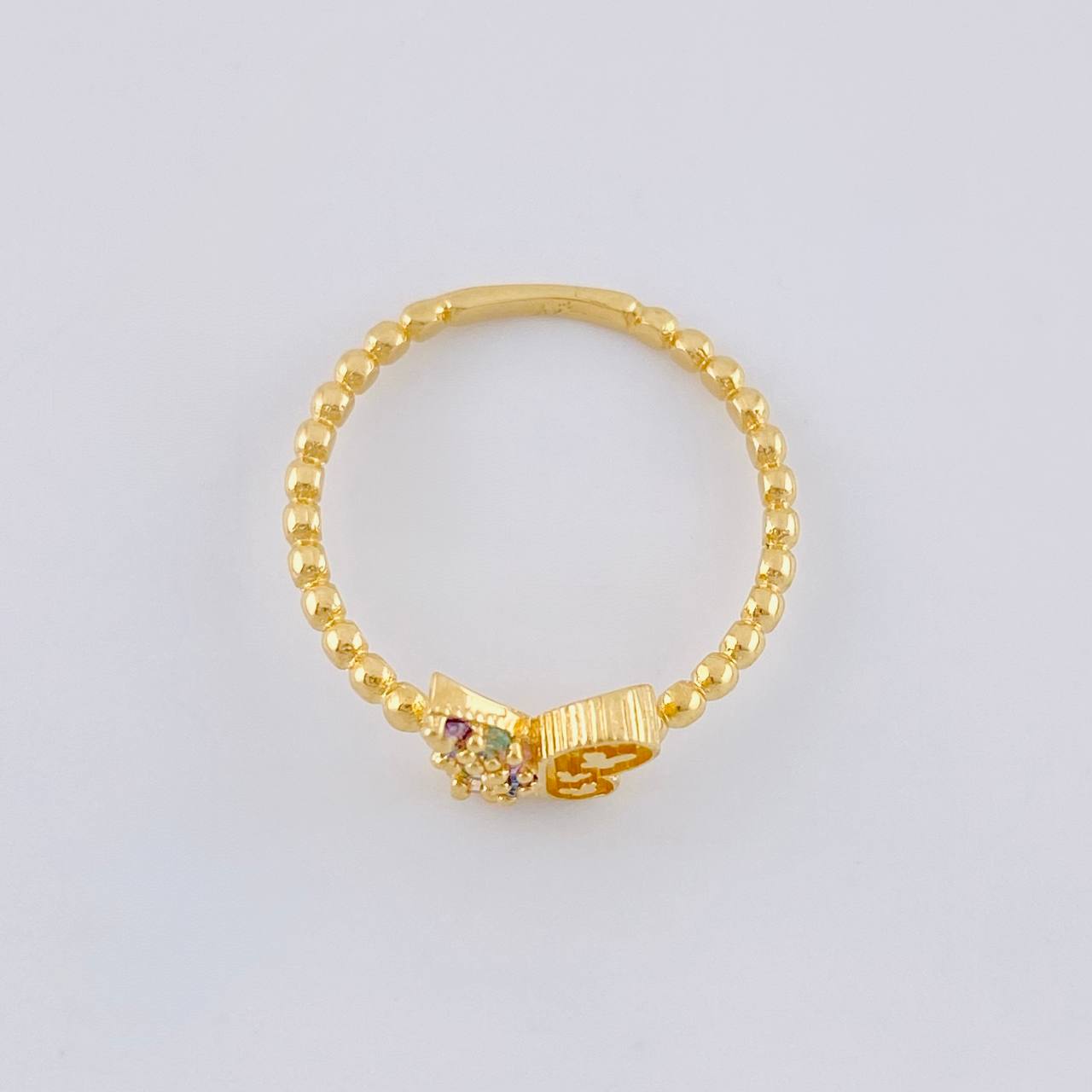 Matte Butterfly Ring 1.45 g / T6 3/4 18K Yellow Gold