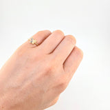 Matte Butterfly Ring 1.45 g / T6 3/4 18K Yellow Gold