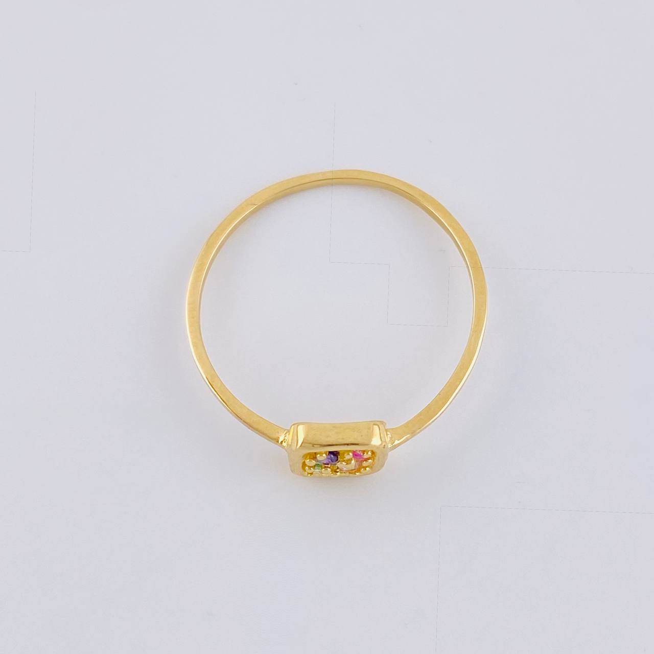Triqui Square Ring 0.95 g / T6 3/4 18K Yellow Gold