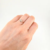 Anillo Circulo Corazon 1 g / T5 1/4 Oro Amarillo 18K