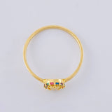 Anillo Circulo Corazon 1.05 g / T7 1/4 Oro Amarillo 18K