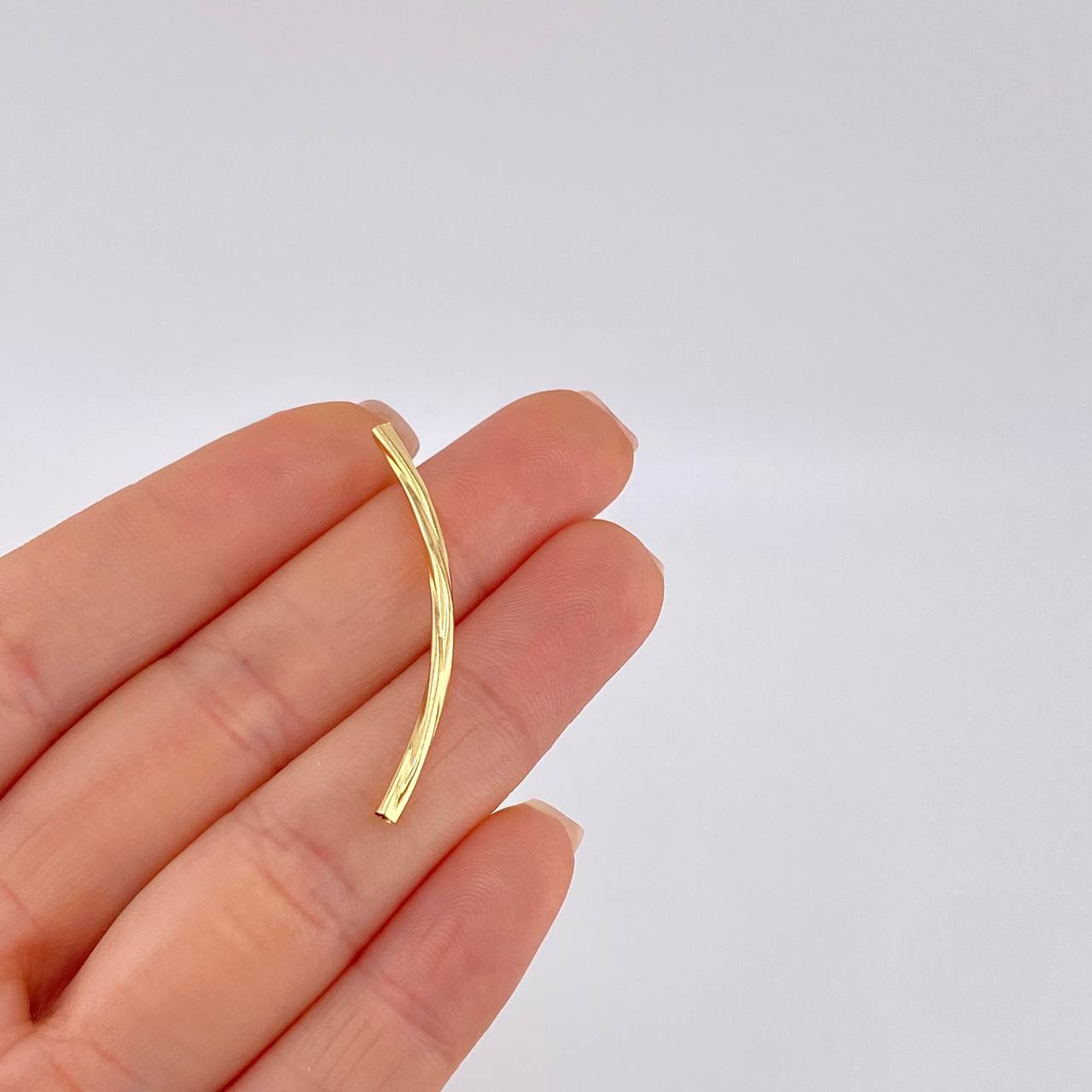 Herraje Cilindro 0.35 g / 1 1/2 in Oro Amarillo 18K