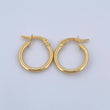 Hoop Earrings Jass 1.5gr / 2cm / Polished Yellow Gold 18K &