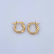 Candongas Bridget 1.1gr / 1.4cm / Entorchadas Oro Amarillo 18K &