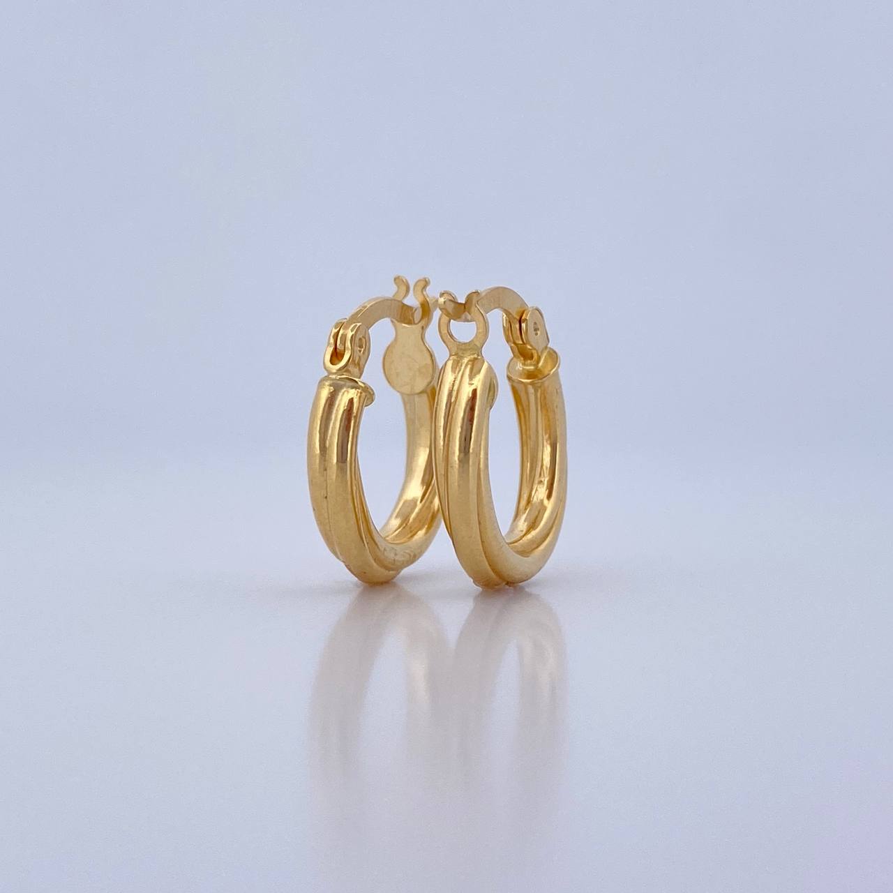 Hoop Earrings July 1.55gr / 1.7cm / Twisted Yellow Gold 18K &
